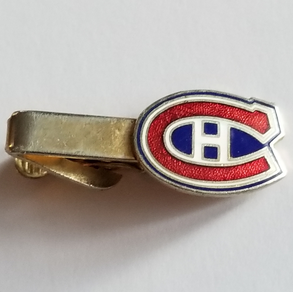 Vintage Montreal Canadiens tie clip National Hockey League Canada mens NHL